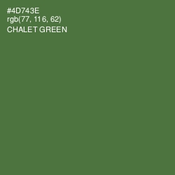 #4D743E - Chalet Green Color Image